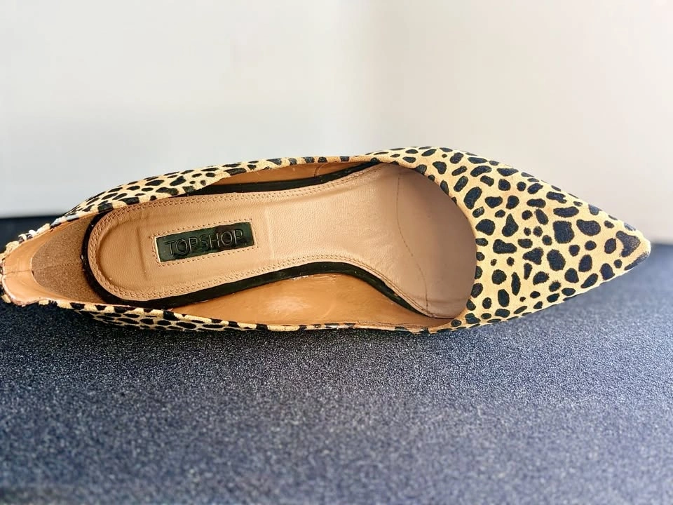 Topshop Shoes Leopard Print Stiletto Heels Size 39 (Fit 8.5–9) - photo 5