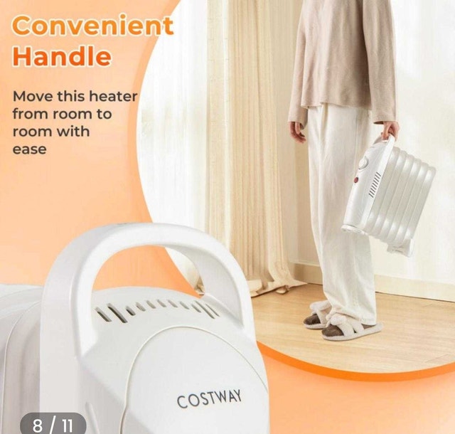 COSTWAY Oil Filled Radiator Heater 120V Portable - photo 4