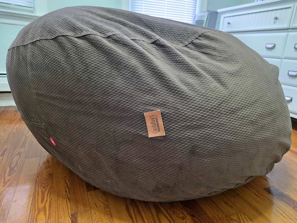 CordaRoy's Convertible Bean Bag Chair / Queen Bed - Brown