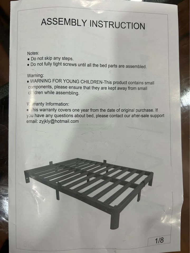 Upcanso Heavy Duty Metal Platform Bed Frame - King Size 16'' - photo 5