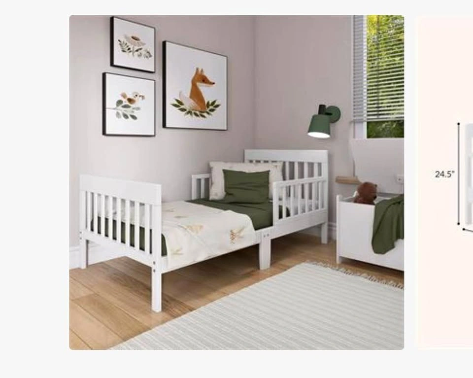 Dream On Me "Finn" Toddler Bed - White