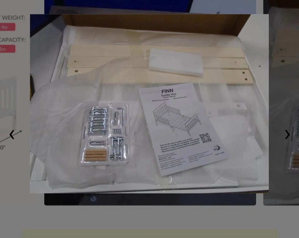 Dream On Me "Finn" Toddler Bed - White - photo 4