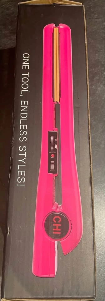 NEW CHI 1" Tourmaline Ceramic Hairstyling Iron - Pure Pink - photo 2