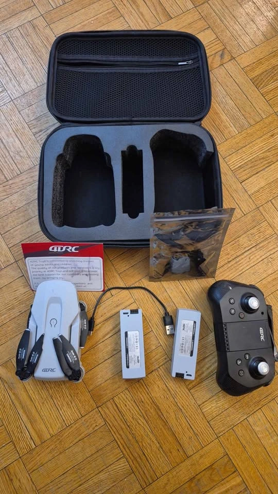 4DRC Drone Kit with Controller, 2 Batteries, Case - photo 2
