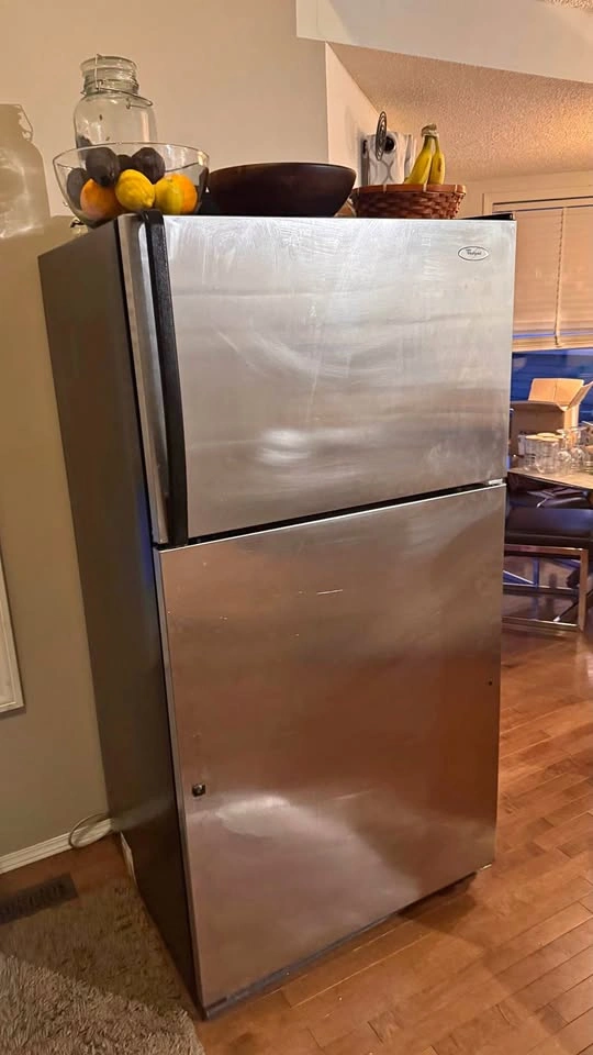 Whirlpool Stainless Steel Fridge - Working