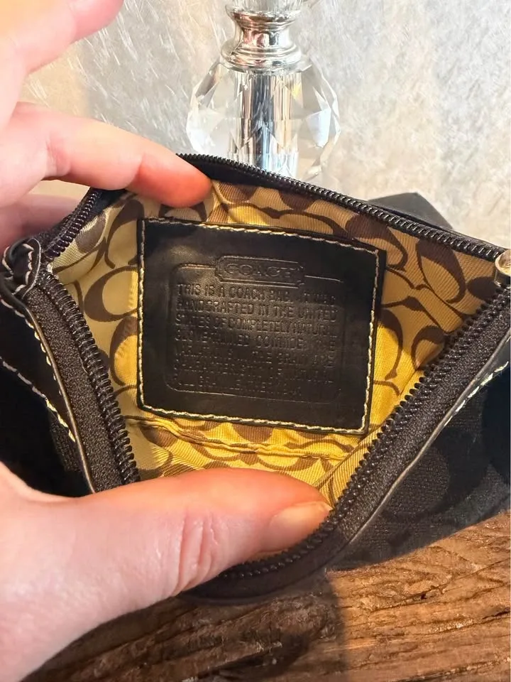 Black Coach Wristlet - photo 3