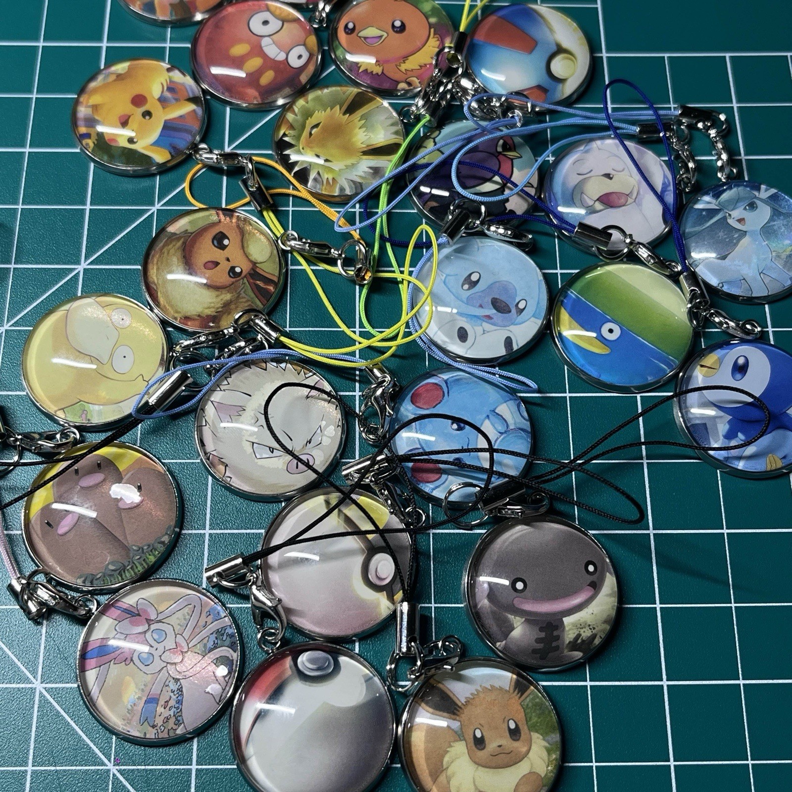 Random Handmade Pokemon Phone Charms - Set of 3 and +1 FREE
