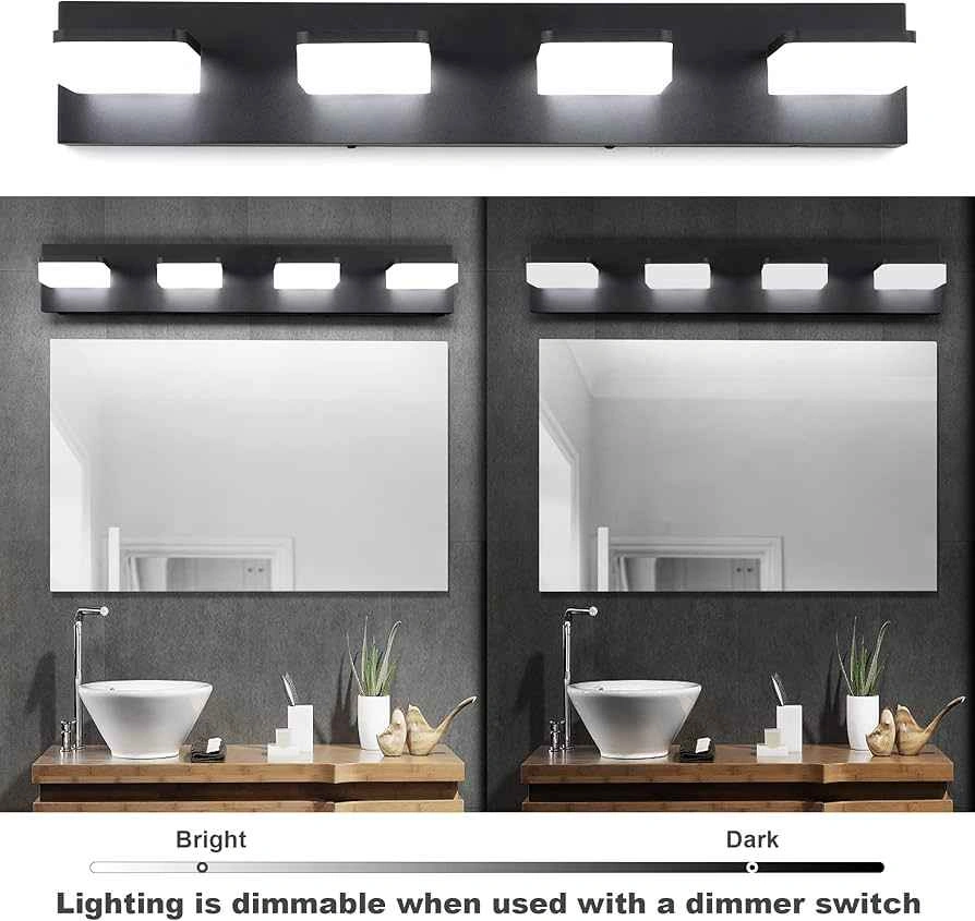 3 Colors Dimmable Black Vanity Lights - photo 3