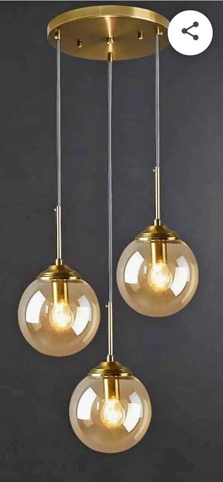 HXD Global Industrial Retro Loft 3-Way Pendant Light