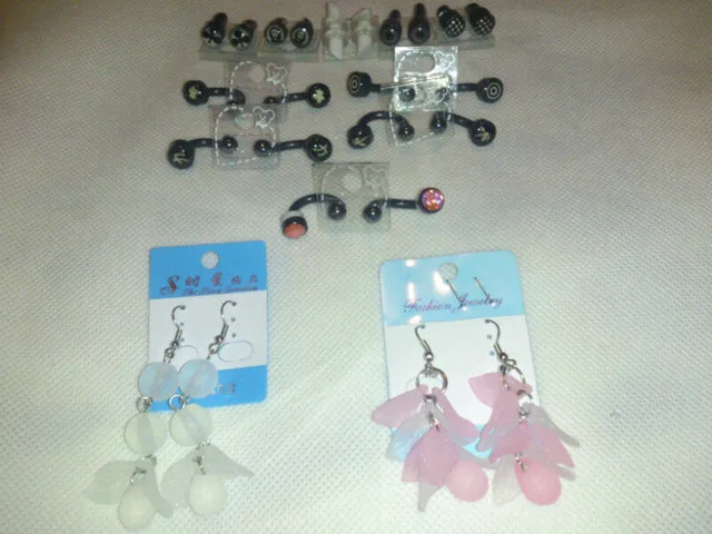 Brand New Spike, Diamond, Hook Earrings thumbnail
