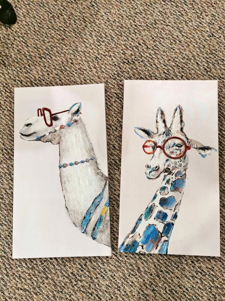 Spectacled Animal Paintings