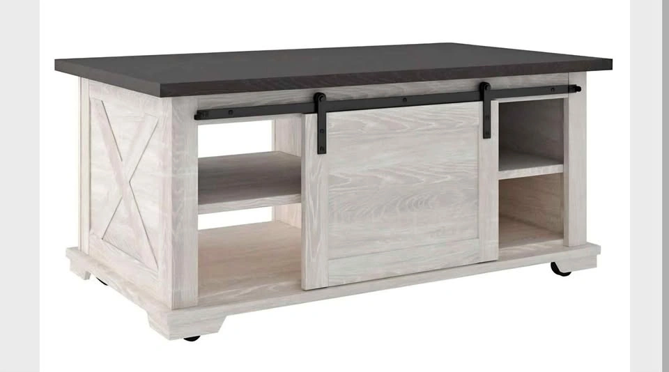 Ashley Farmhouse Coffee Table and 2 End Tables