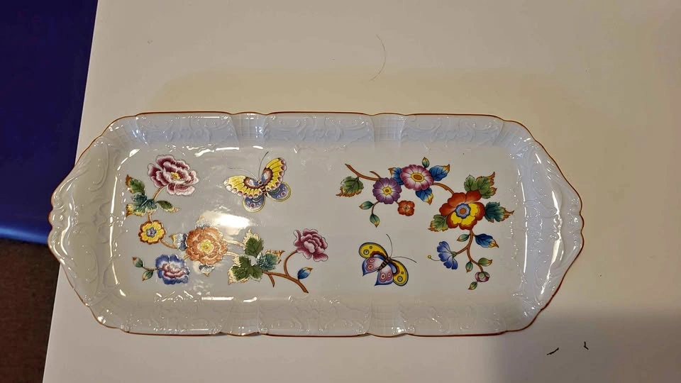 Vintage Estée Lauder Chinoiserie Porcelain Serving Tray