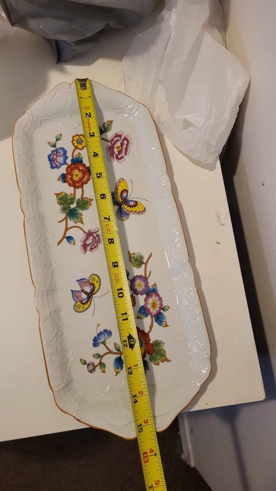 Vintage Estée Lauder Chinoiserie Porcelain Serving Tray - photo 3