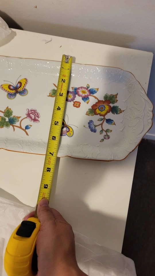 Vintage Estée Lauder Chinoiserie Porcelain Serving Tray - photo 4