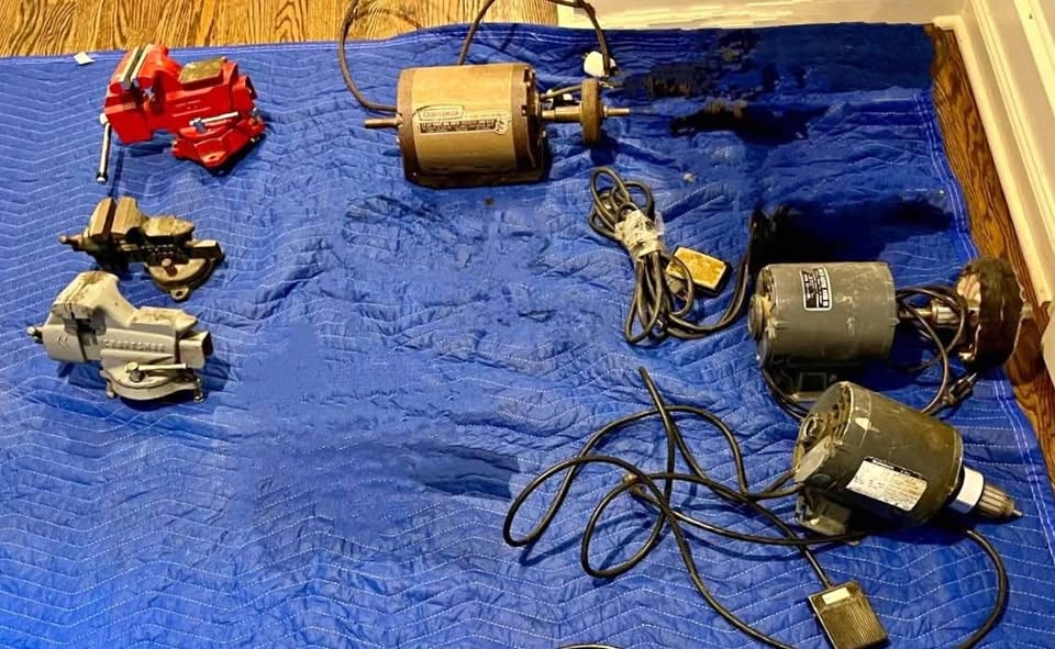 Vintage Tools: Motors, Buffers, Vises, Anvils