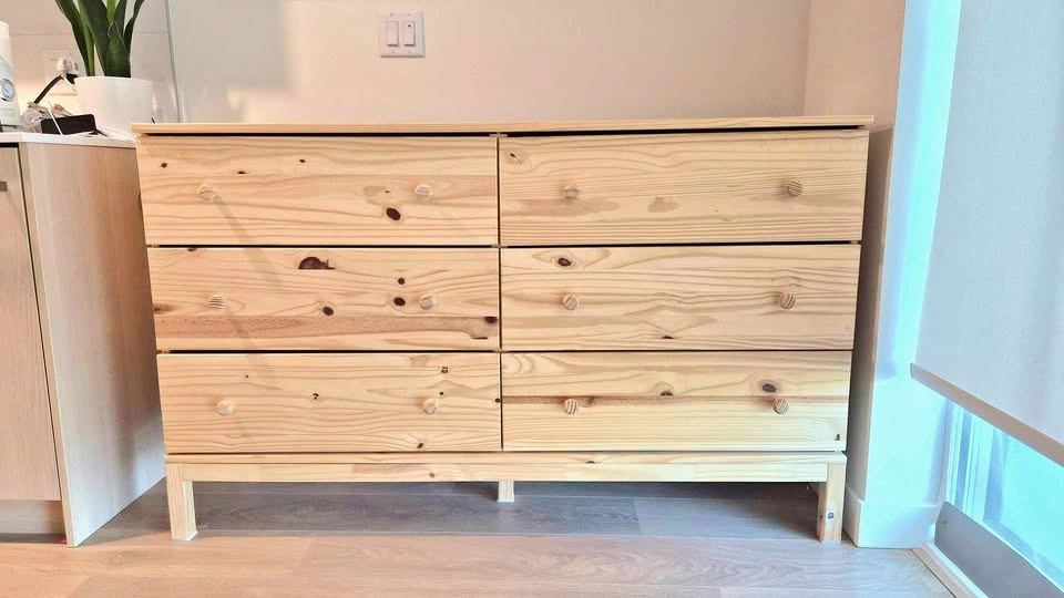 FREE IKEA wooden 6-drawer chest
