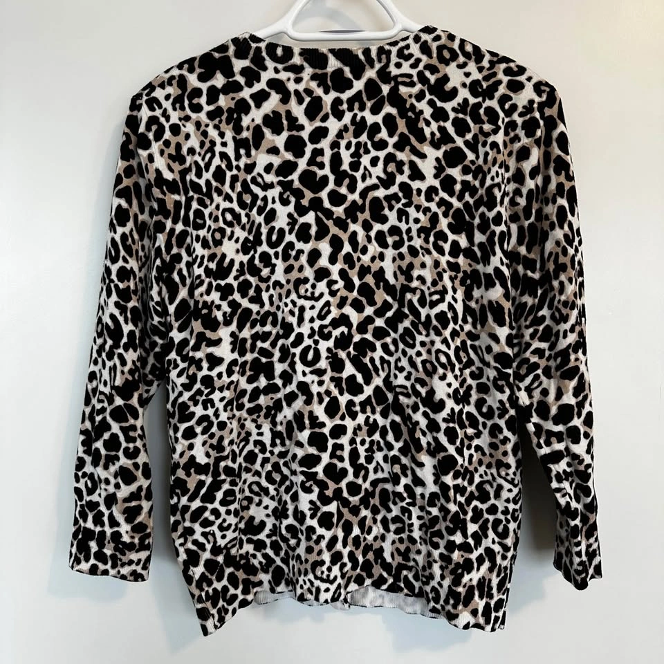 Leopard Print Cardigan Large - photo 3