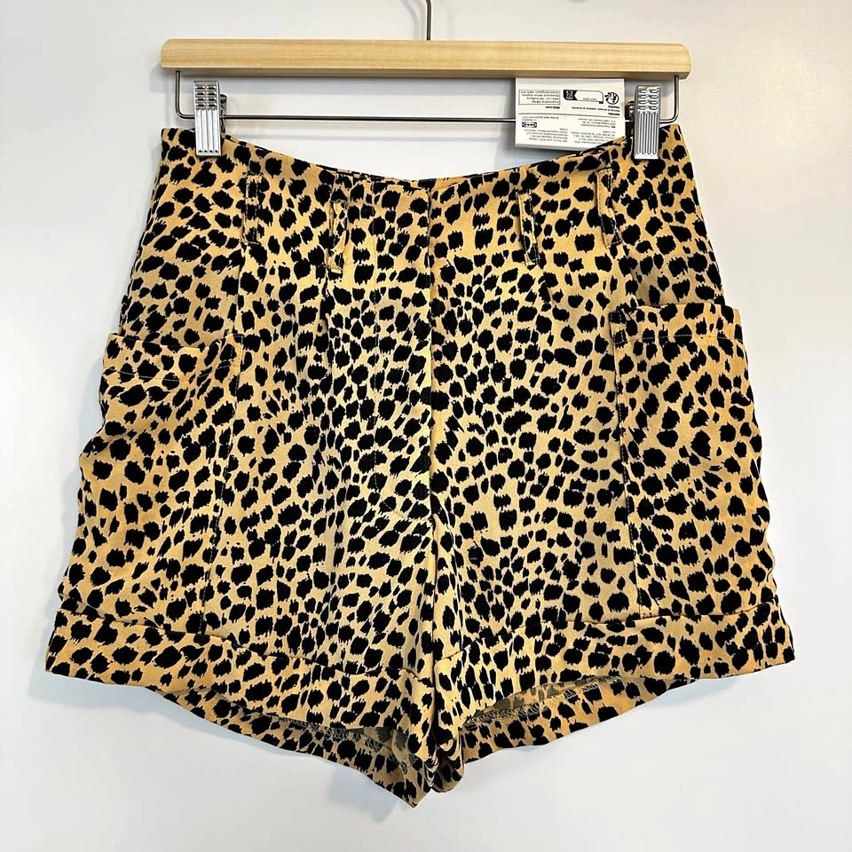 Leopard Print Shorts Size S-M
