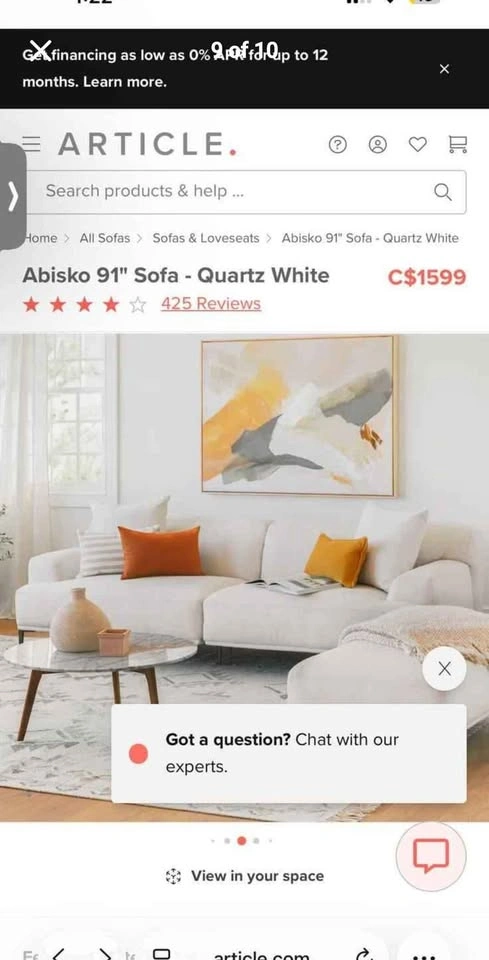 Article Couch Only - photo 4