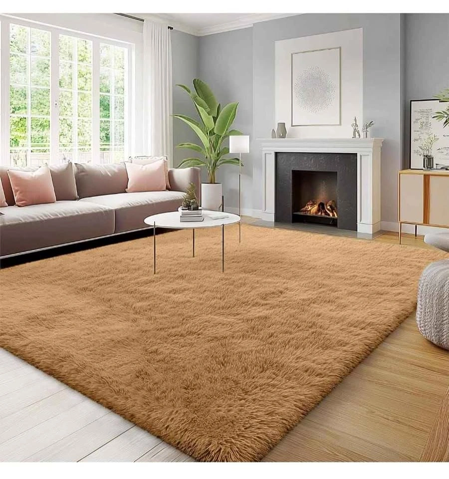 Fluffy Area Rug - 6x9 Ft Shaggy Carpet