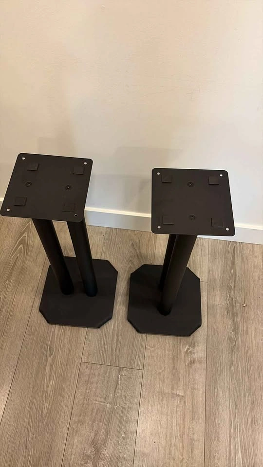 Black Metal Speaker Stands Pair - photo 3