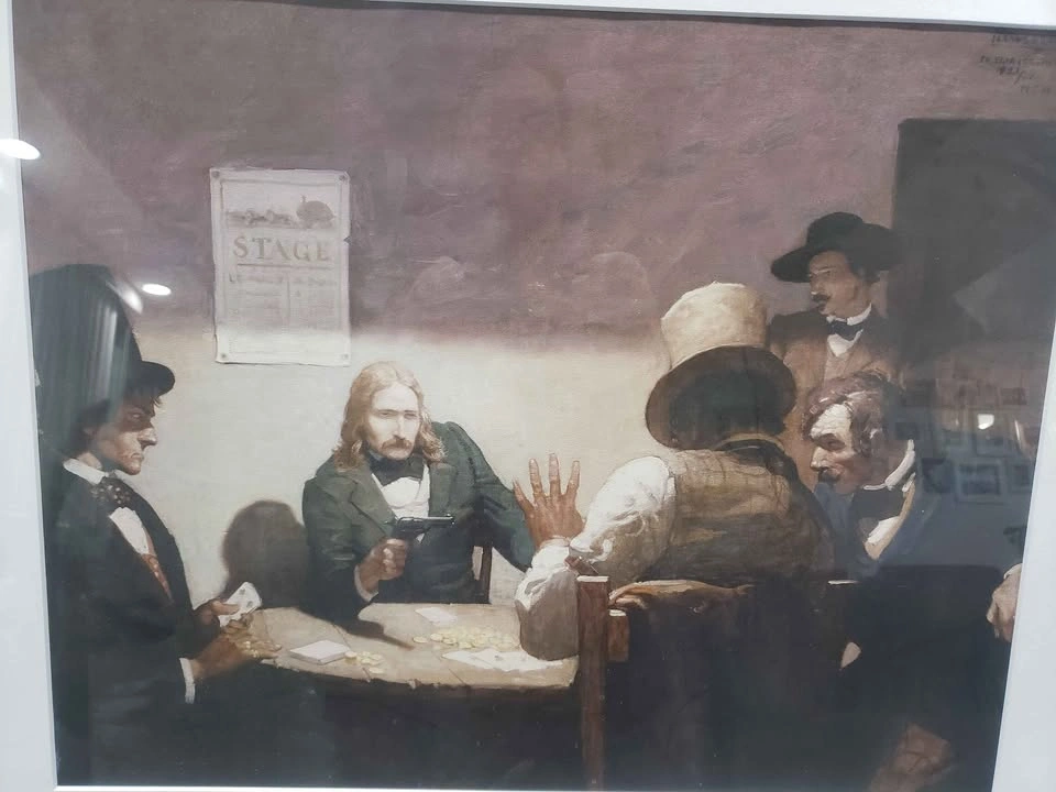 Framed print of Wild Bill Hickok at Cards - photo 2