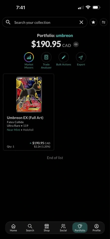Pokemon Fates Collide - UMBREON EX ULTRA RARE - photo 5