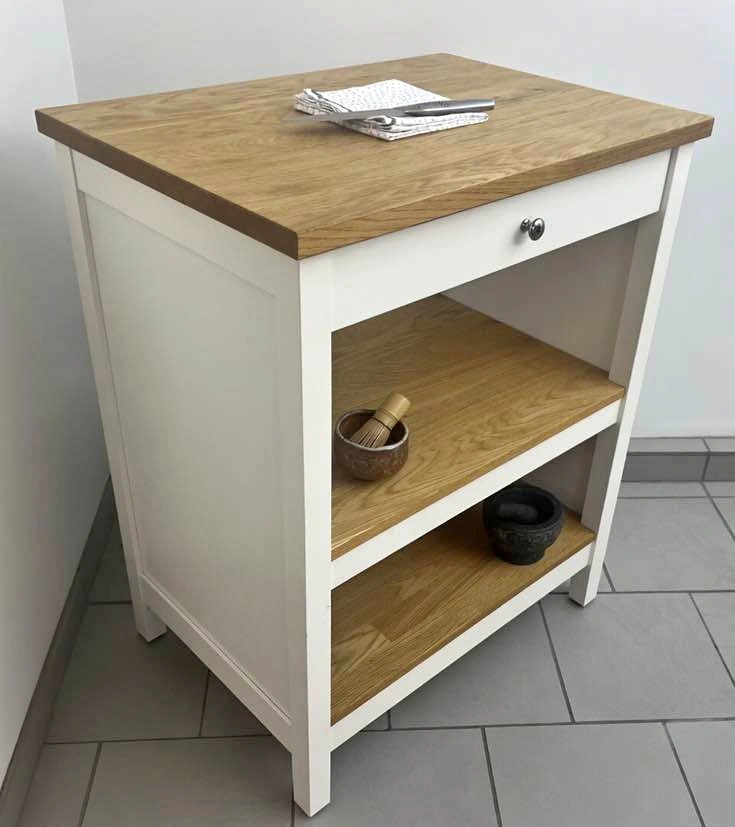 IKEA TORNVIKEN Kitchen Island – Clean Condition, Solid & Ready t