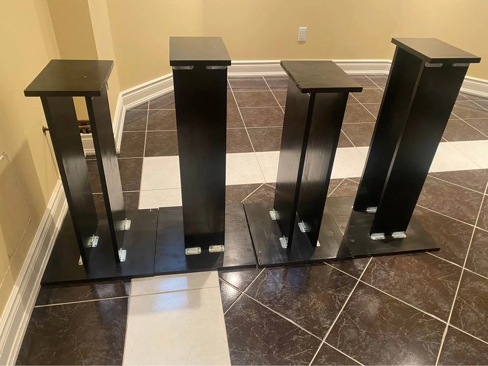 Black Speaker Stands (Set of 4) - photo 2
