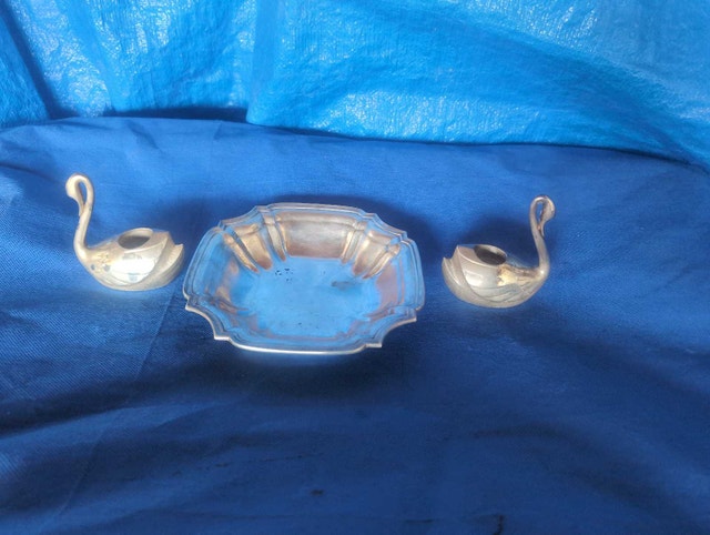 Brass Swan Set - photo 2
