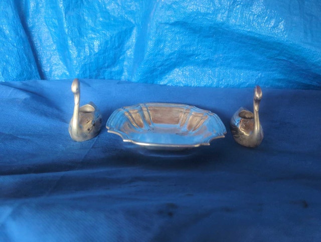 Brass Swan Set - photo 3