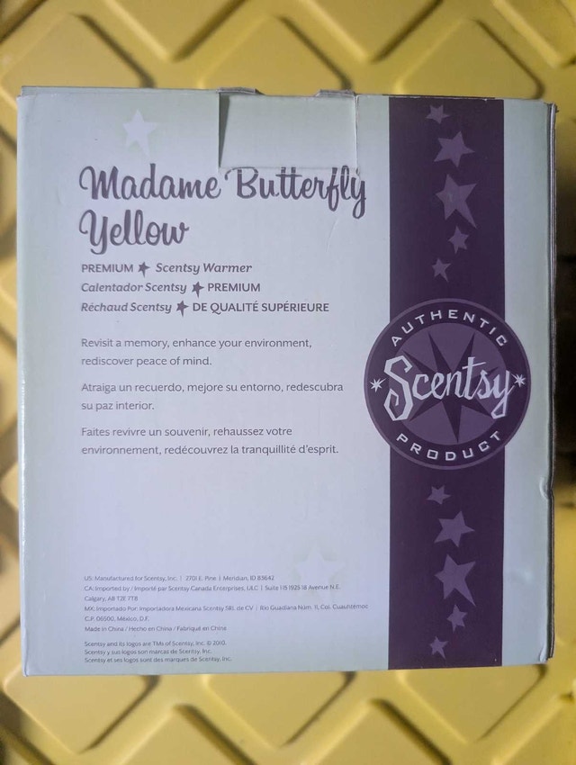 Scentsy Madame Butterfly Warmer Brand New