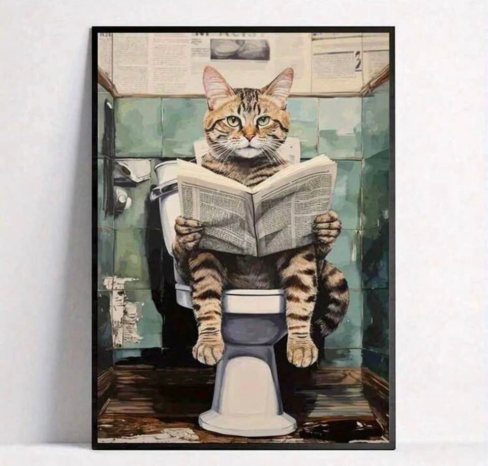 Funny cat poster