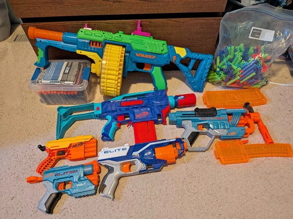 Collection of Nerf guns