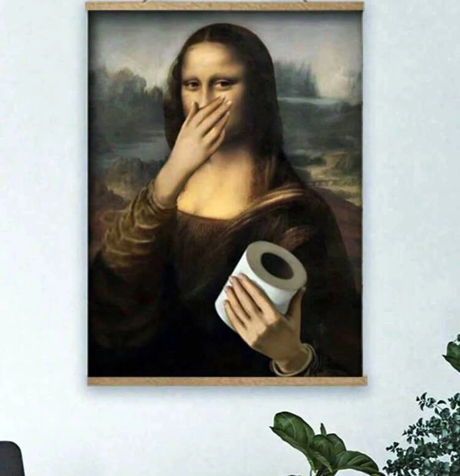 Mona Lisa Funny Poster