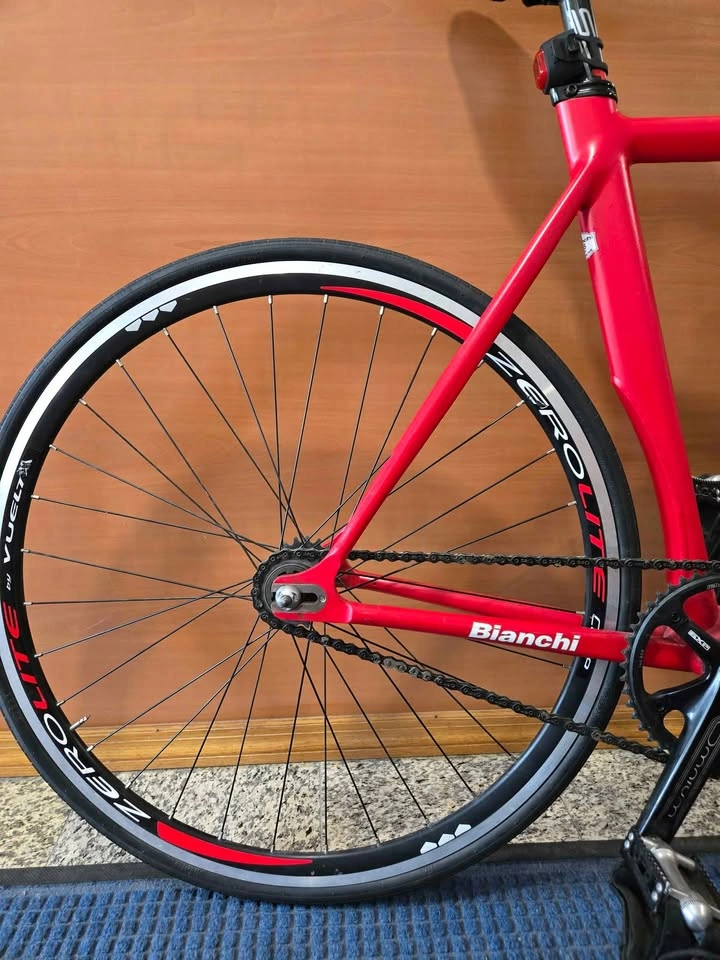 Bianchi Super Pista Track Bike Fixed Gear 55CM Red/White - photo 4