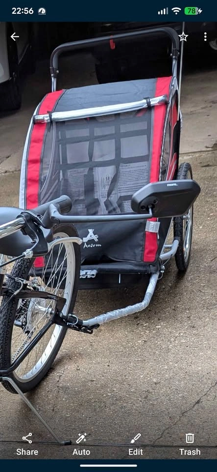 Aosom 2 Seat Bike Trailer for Kids - photo 3