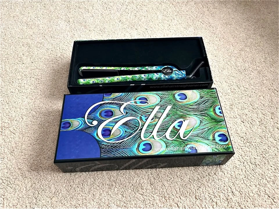 Ella Ceramic Peacock Hair Straightener - BRAND NEW