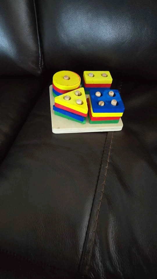 Kids Wooden Shape Stacker Toy - photo 3