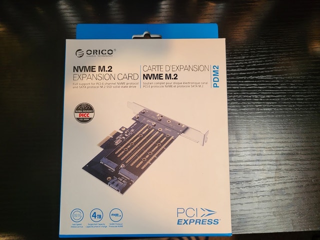 Orico NVME M.2 Expansion Card