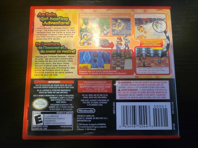 Mario & Luigi Bowser's Inside Story DS CIB - photo 2