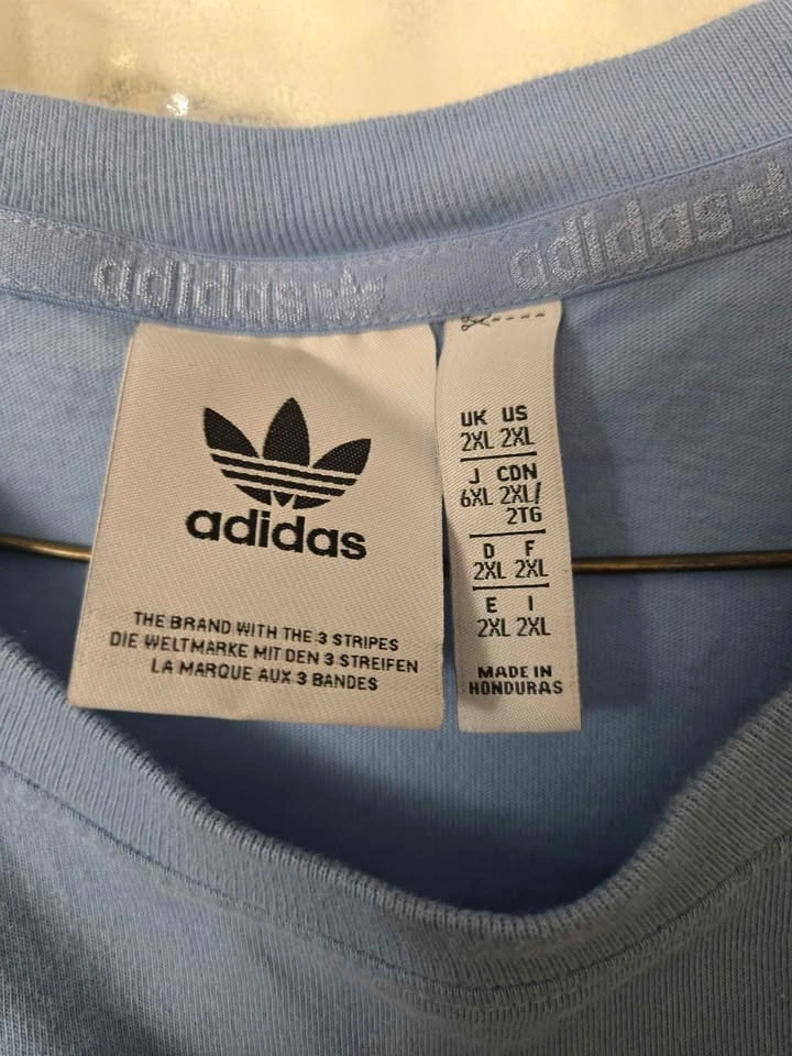 Men's Adidas Light Blue TEE. 2XL / XXL. - photo 3