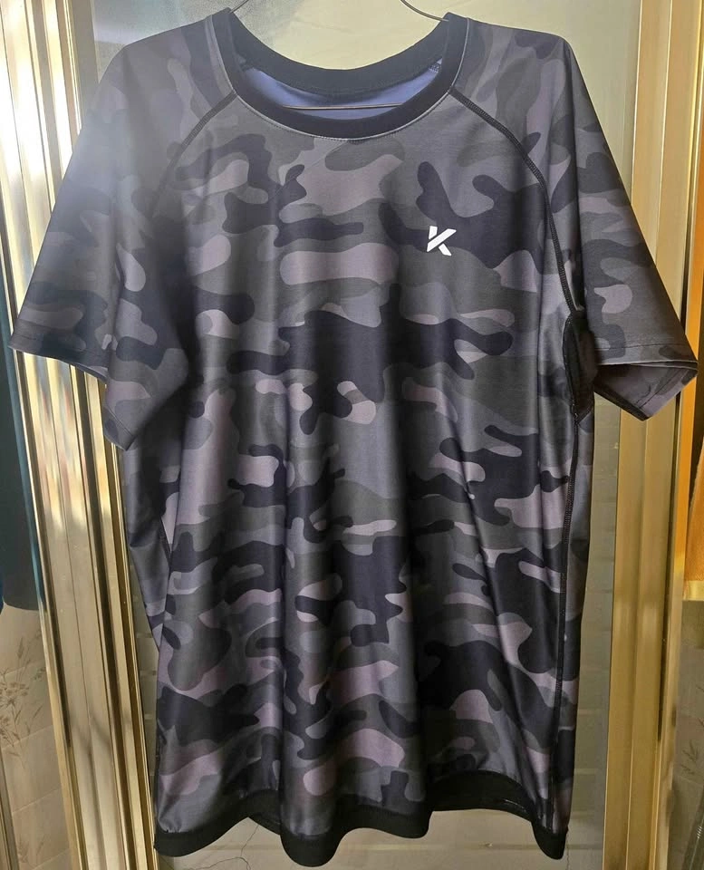 Men's Sauna T-Shirt Kewlioo 4XL Camo