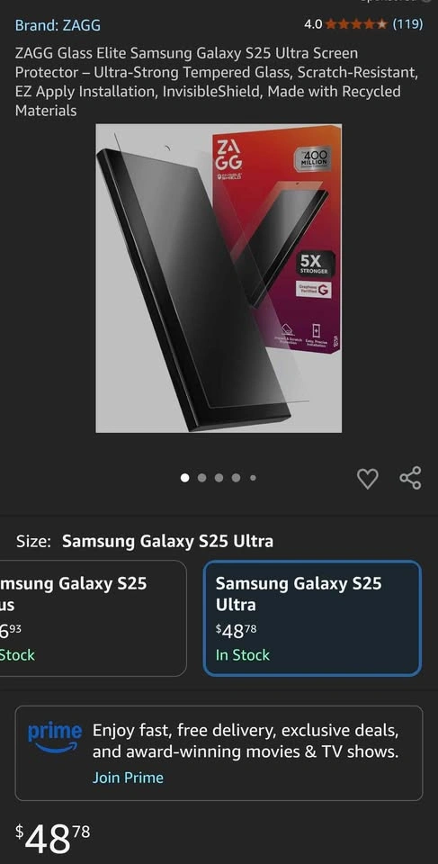 Glass Screen Protector for Samsung Galaxy S25 Ultra - photo 5