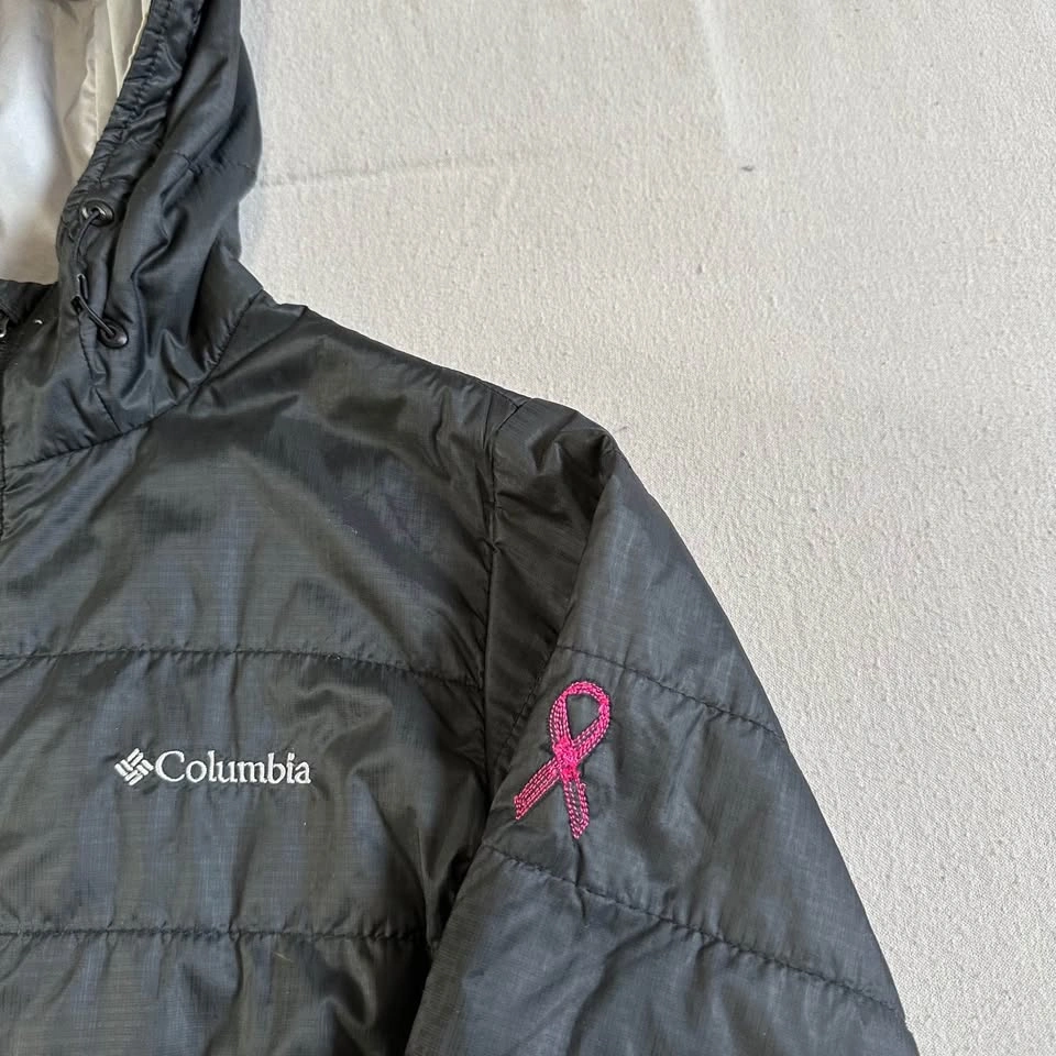 Columbia Omni-Heat Jacket Women S Black Hooded Pink Ribbon Editi - photo 2