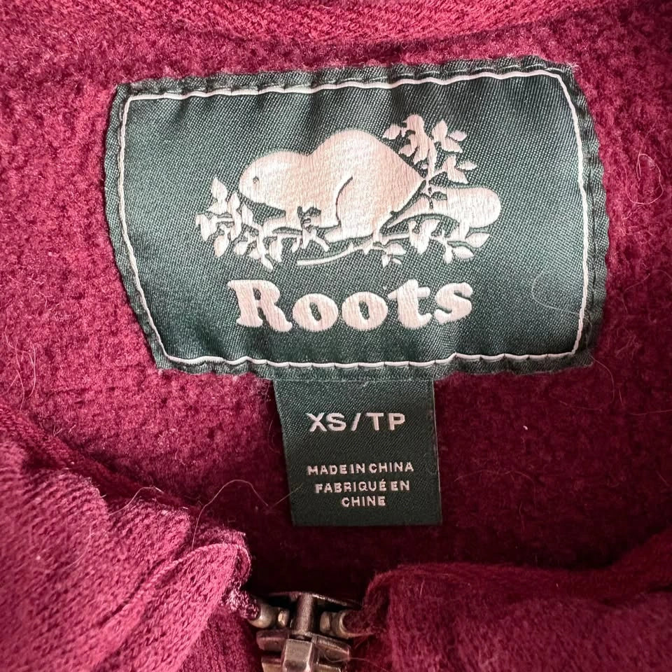 Roots maroon quarter-zip sweatshirt XS - photo 3