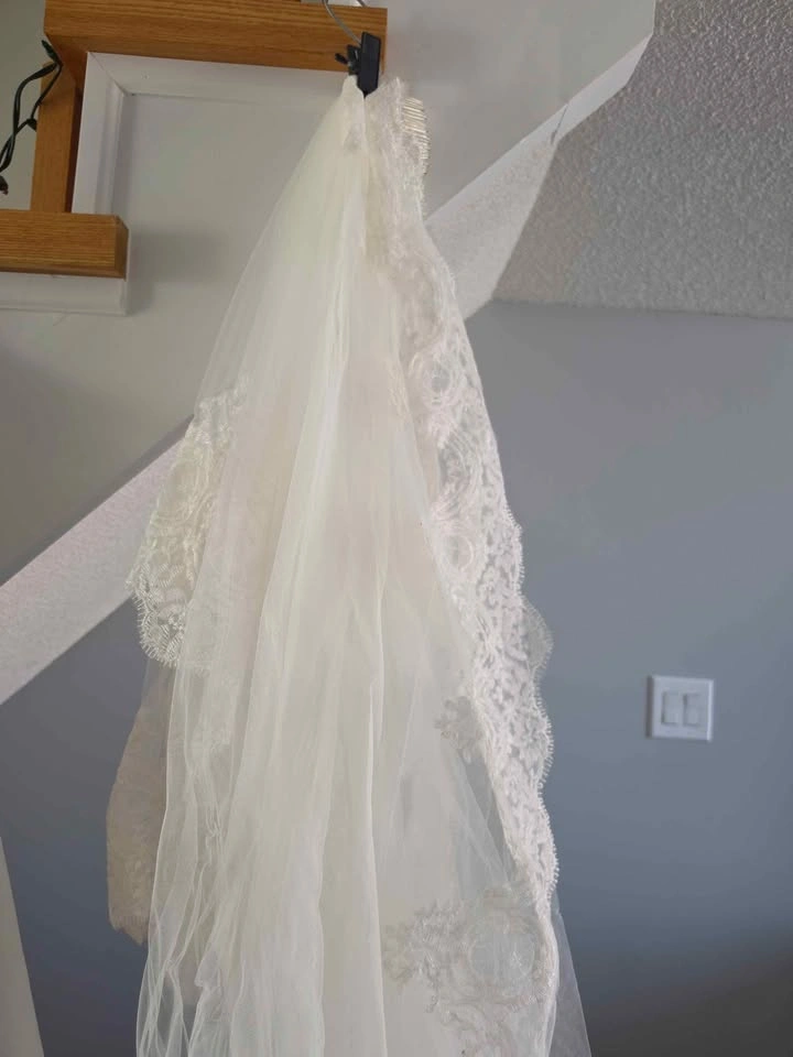 Plus Size Wedding Gown & Veil - photo 5