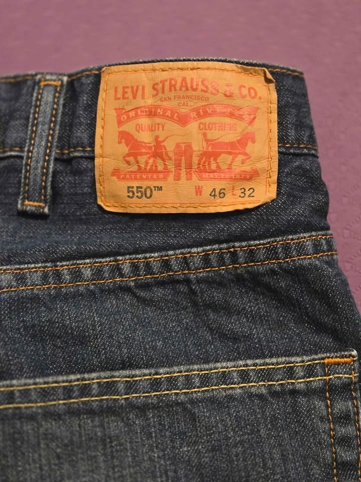 Levi Strauss 550 Relaxed Fit Jeans - Men's 46x32 Vintage - photo 3