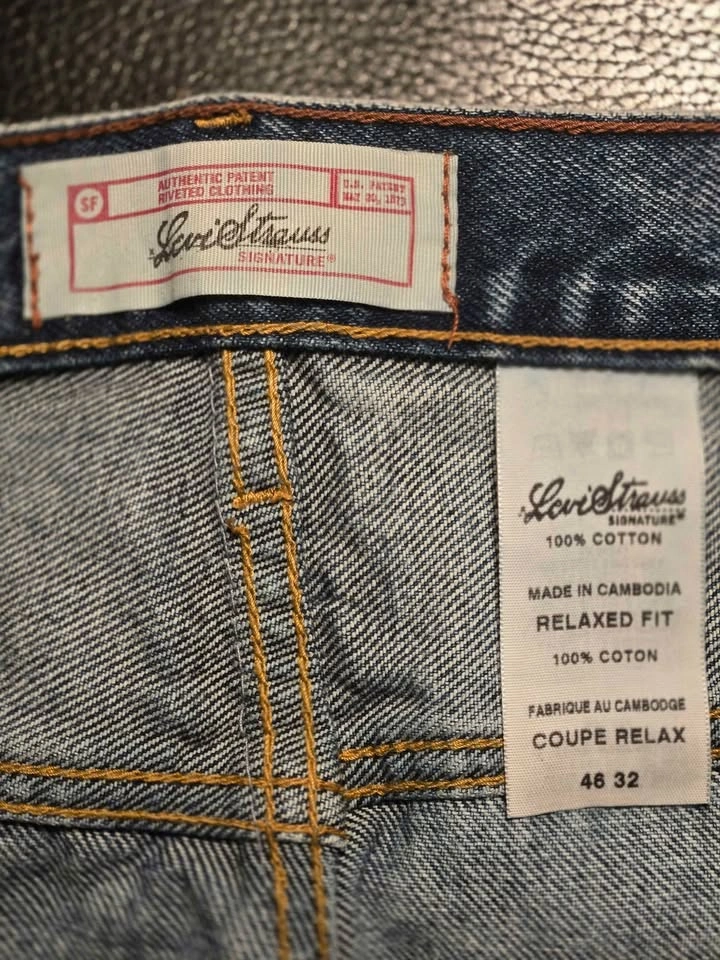 Men's Levi's Strauss Signature Relaxed Fit Jeans - 46 x 32 - photo 4